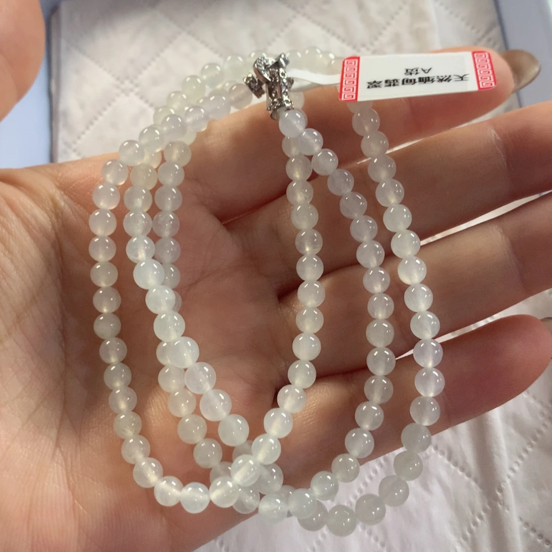 翡翠未镶嵌颈饰项链