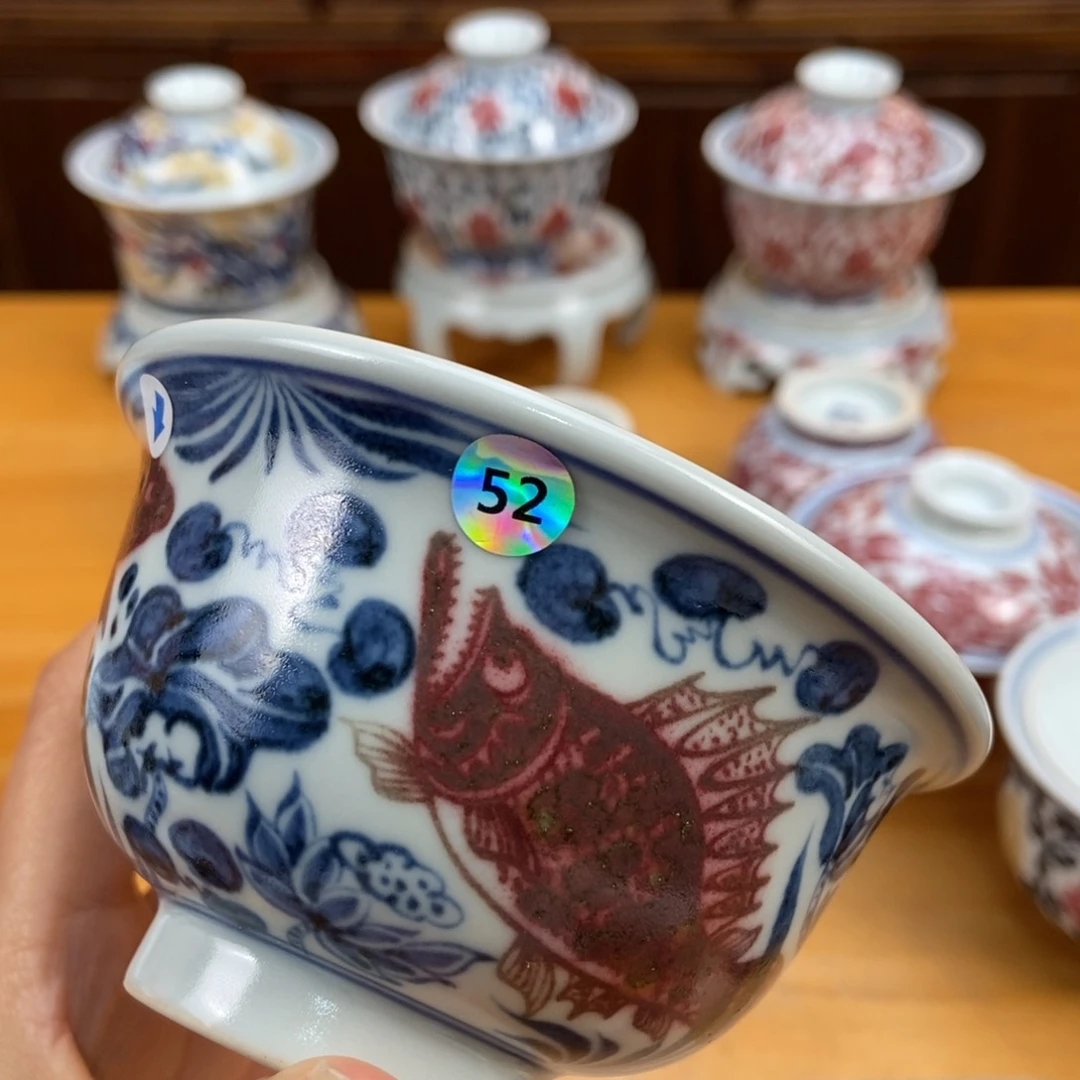 手绘现代茶具非古董