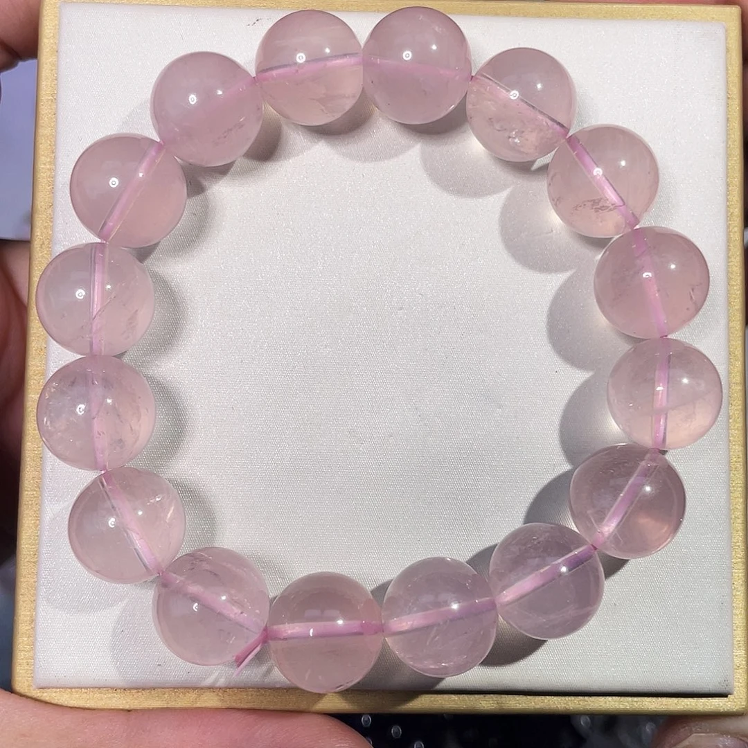 未镶嵌手串水晶13.5mm新矿马粉