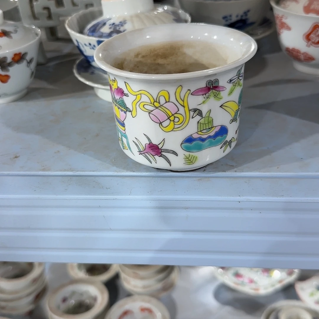 瓷片摆件手绘瓷器全部处理