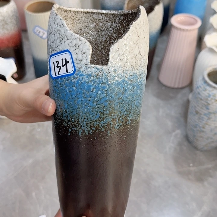 瓶134号复古陶瓷有孔看清楚微瑕一个