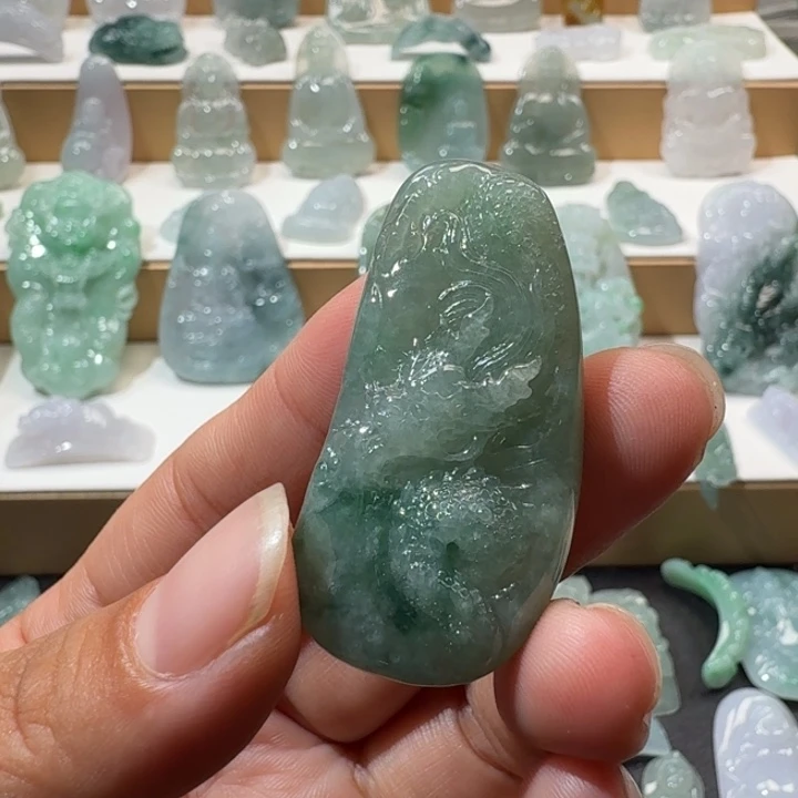 翡翠未镶嵌项链翡翠