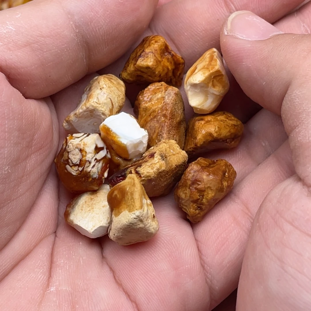 胖***行定制琥珀蜜蜡原石