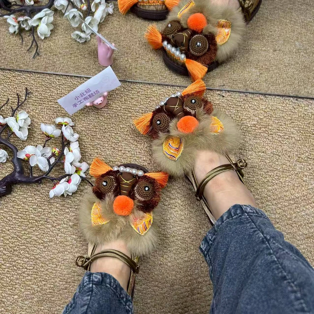 小北妞新款虎头千层底一字盘扣透气软底布鞋女单鞋妈妈鞋虎头鞋