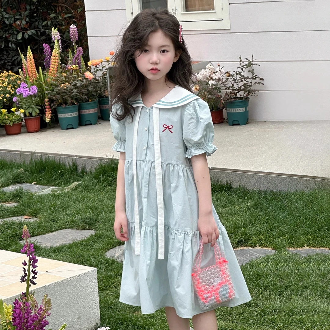 女童连衣裙夏款2025新款洋气6-12岁森系小女孩儿童夏季裙子薄款潮
