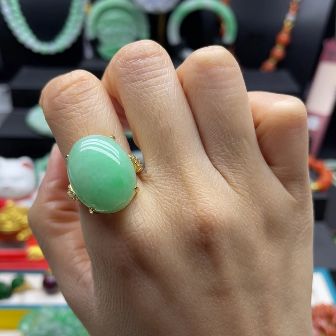 翡翠未镶嵌戒指翡翠戒指