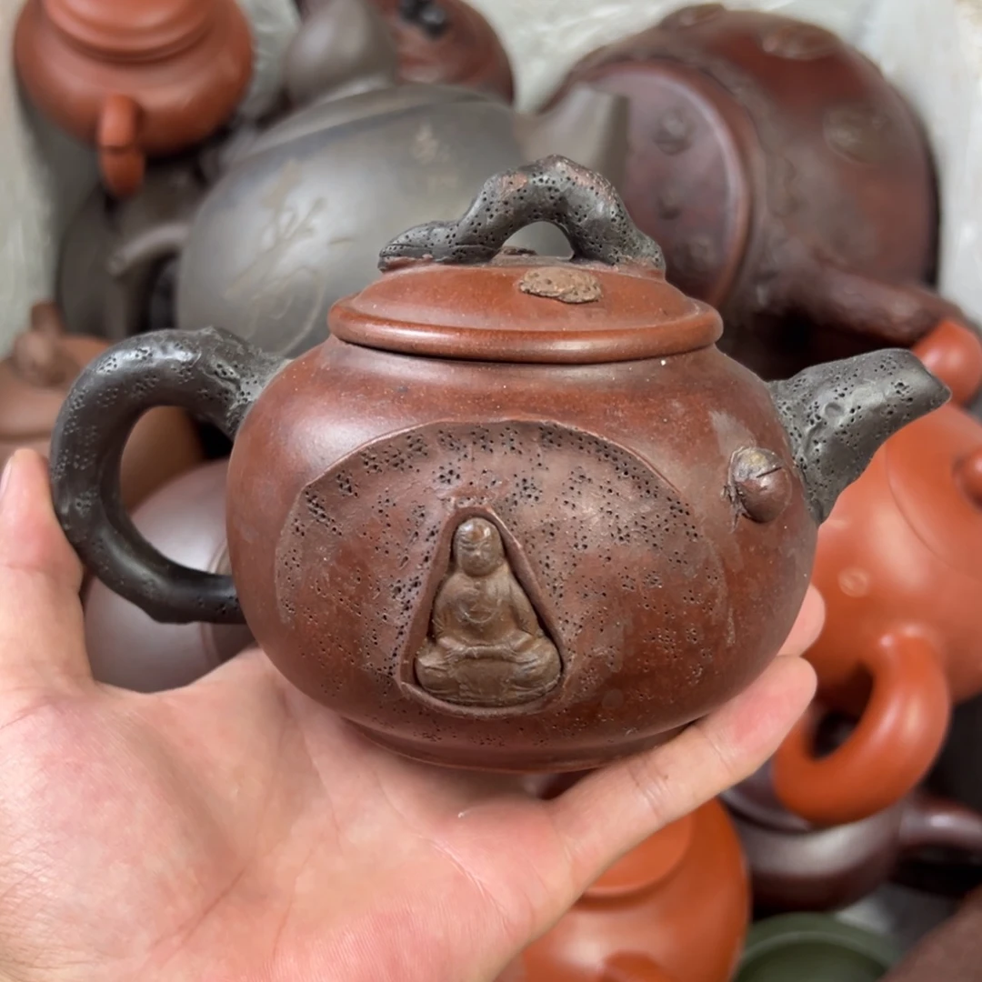 茶壶紫砂宜兴原矿紫砂壶400毫升容量