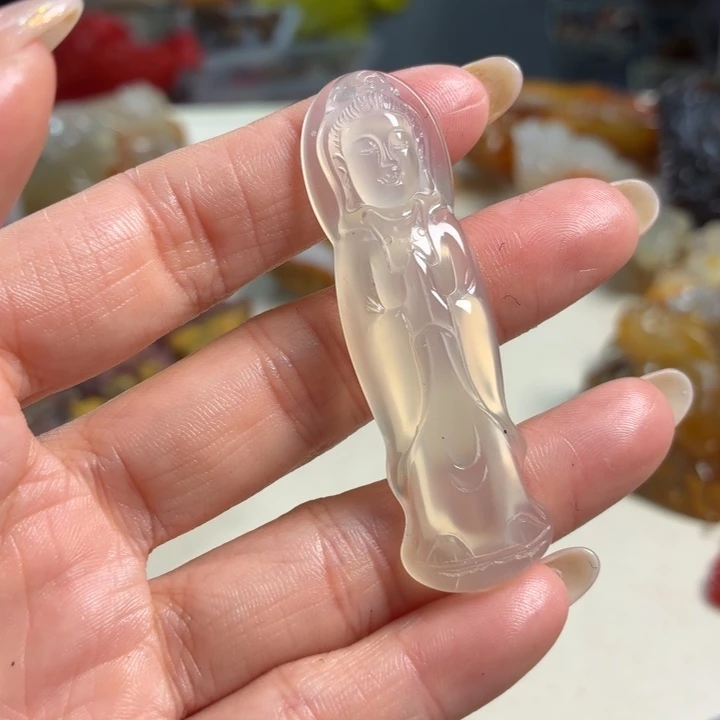 玛瑙/玉髓未镶嵌吊坠(不含链)