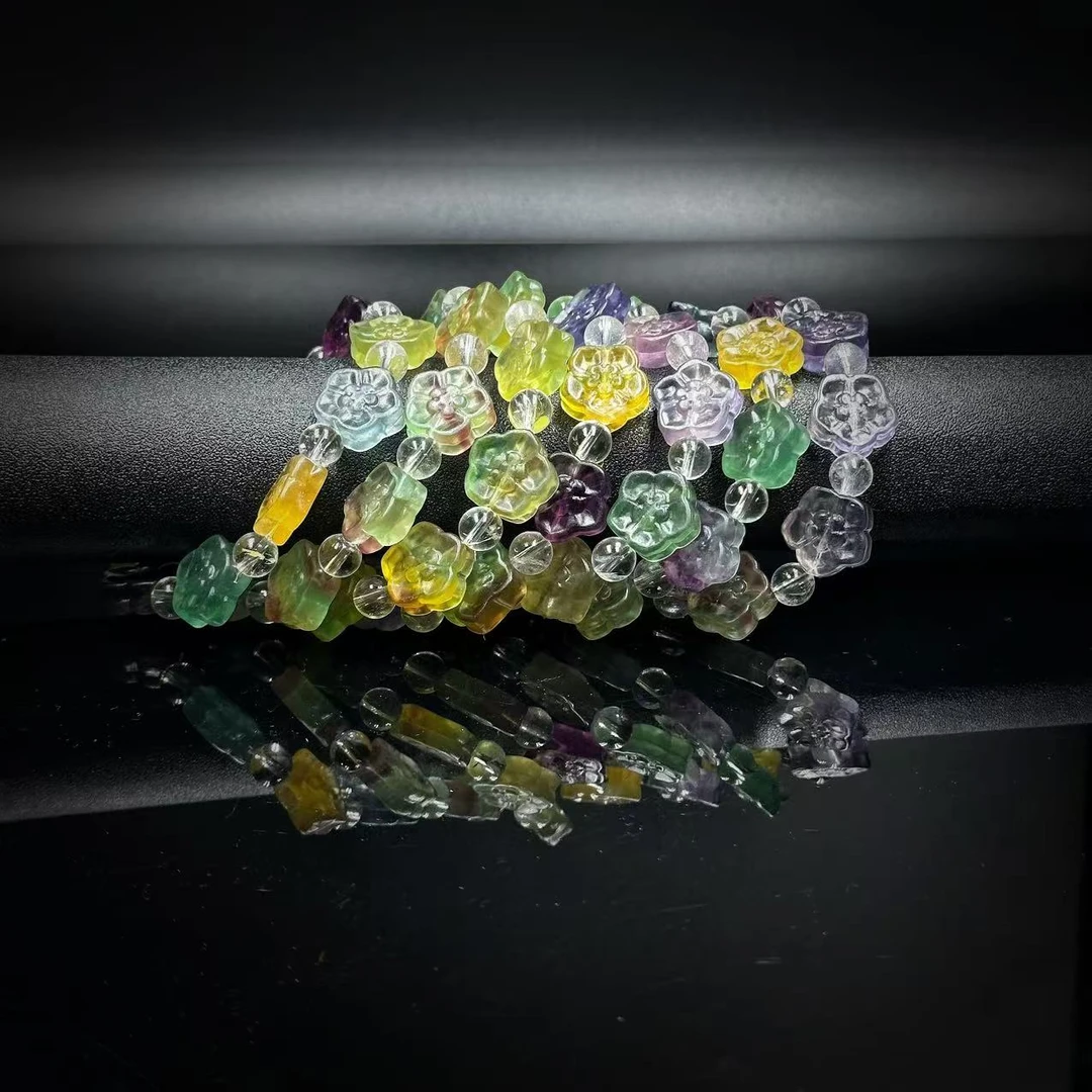 SJ0932  萤石小花手链 多样性发其一