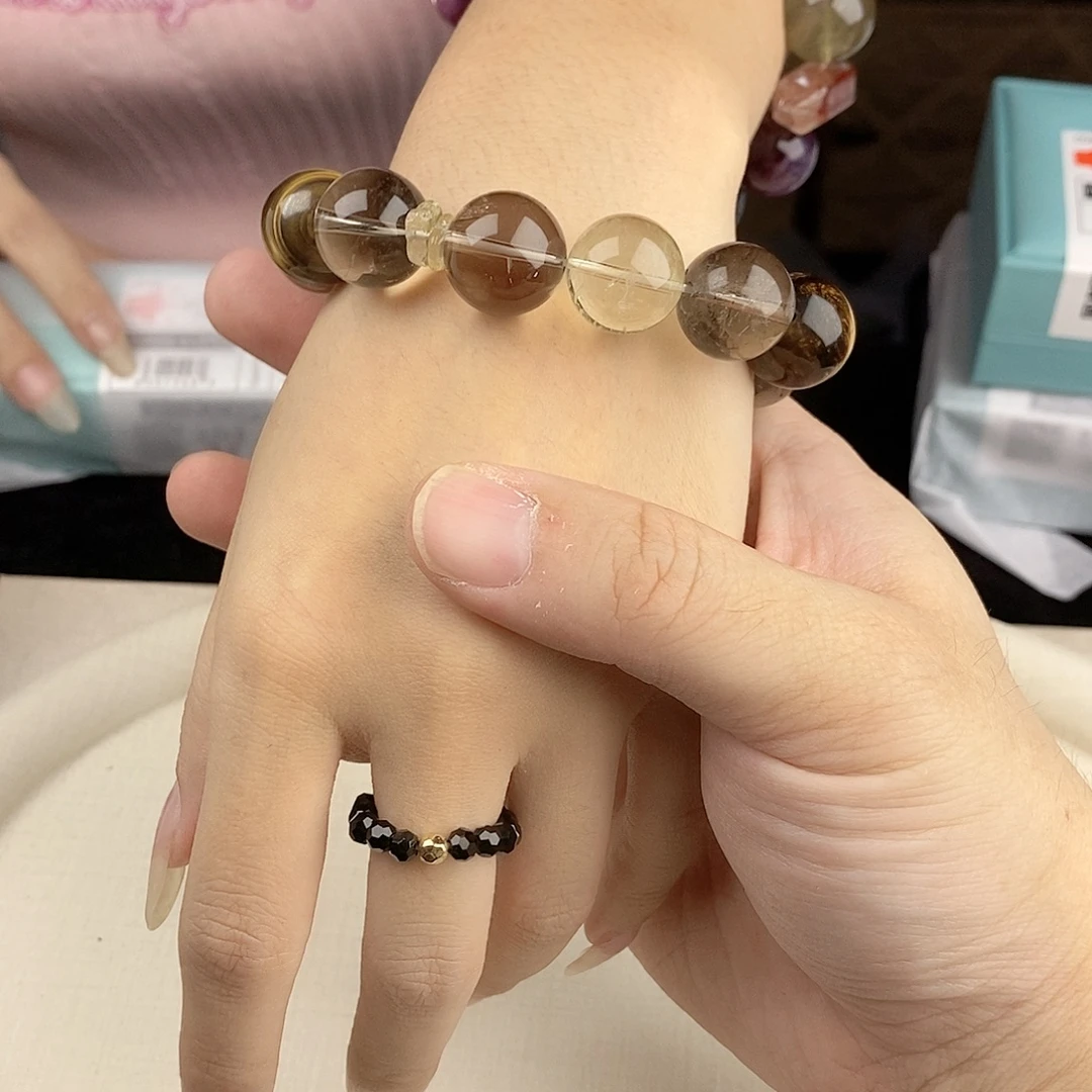 银S925镀金镶嵌手链水晶