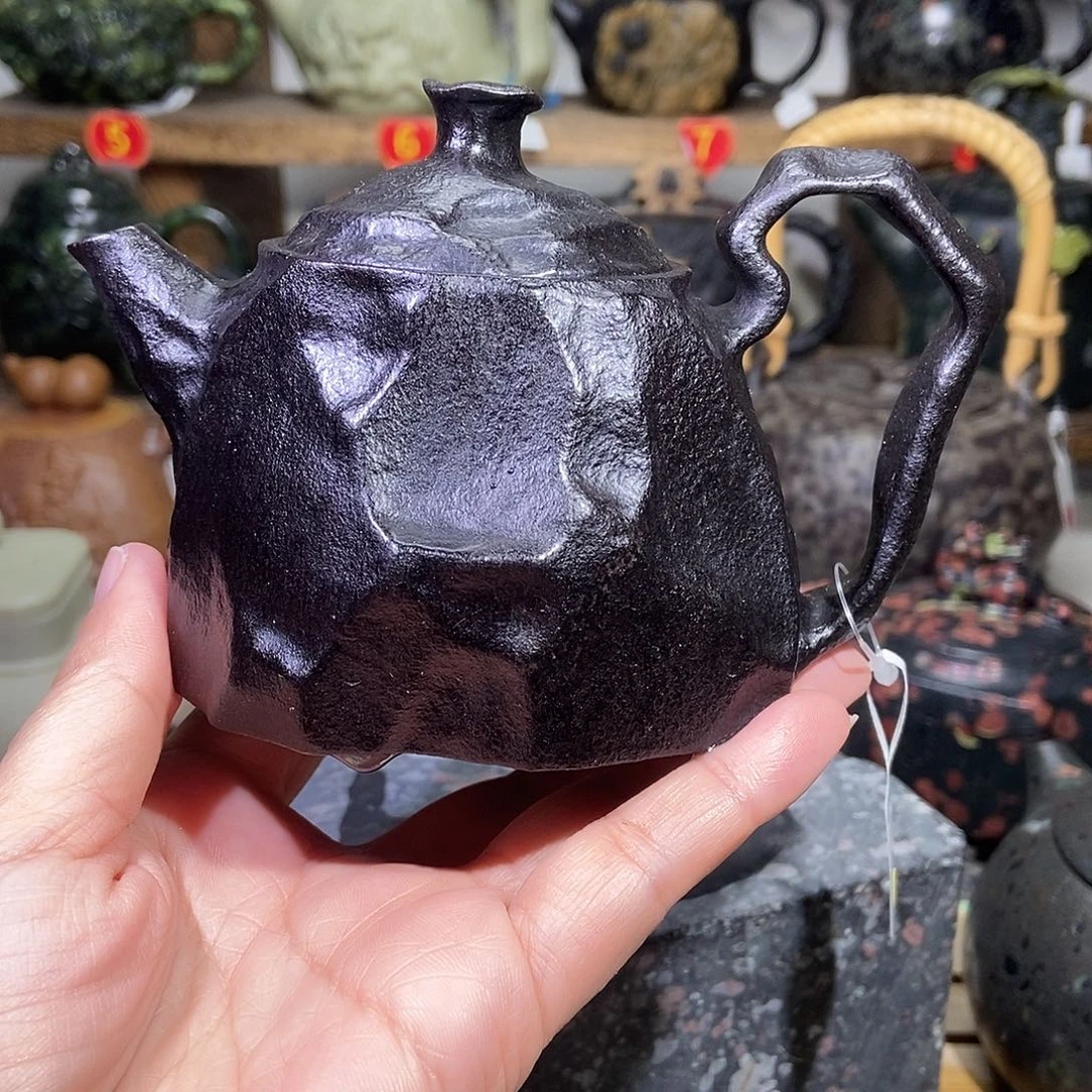 石材冰碛岩随形壶200CC