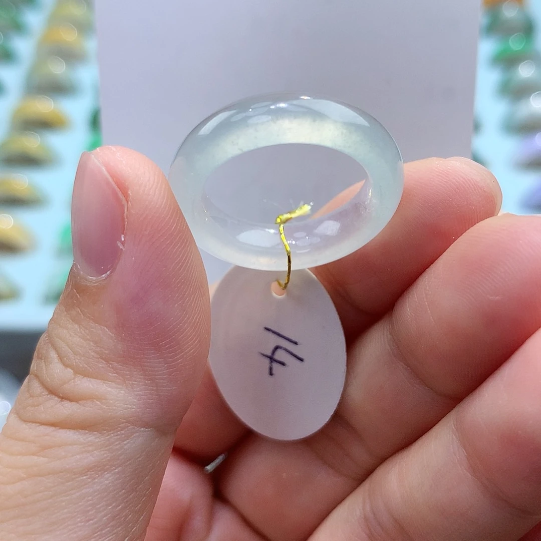 未镶嵌戒指翡翠14圈