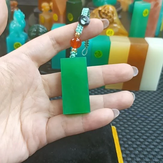 寿山石印石手把件