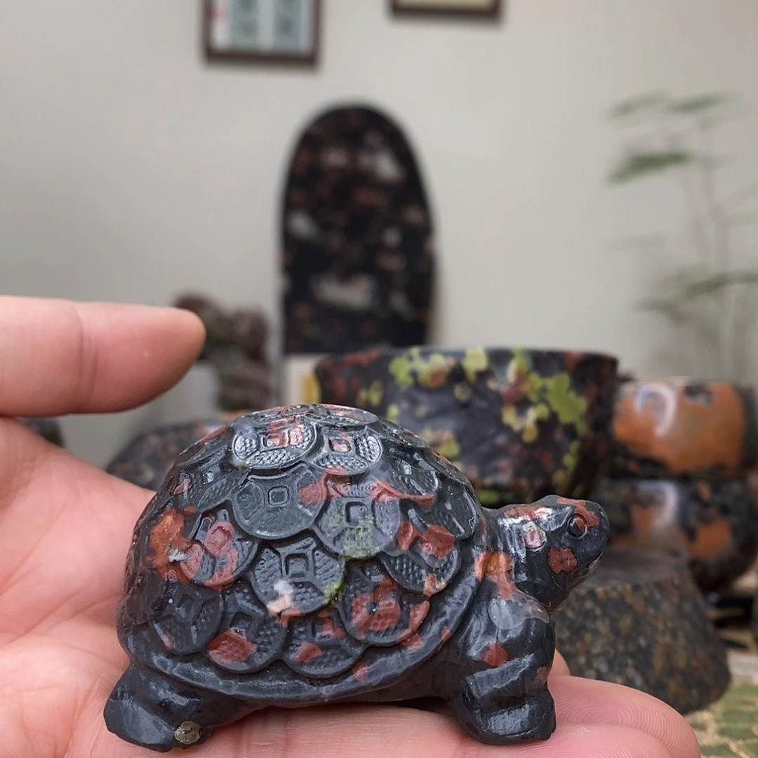 豫石匠梅花玉小鼻嘎随形手把压书石茶宠