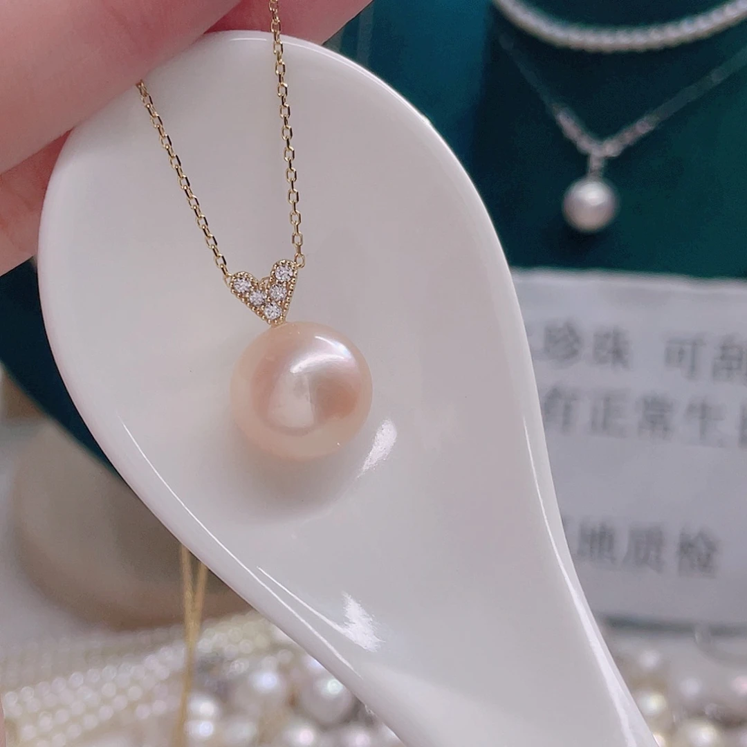 淡水珍珠未镶嵌吊坠(赠链)
