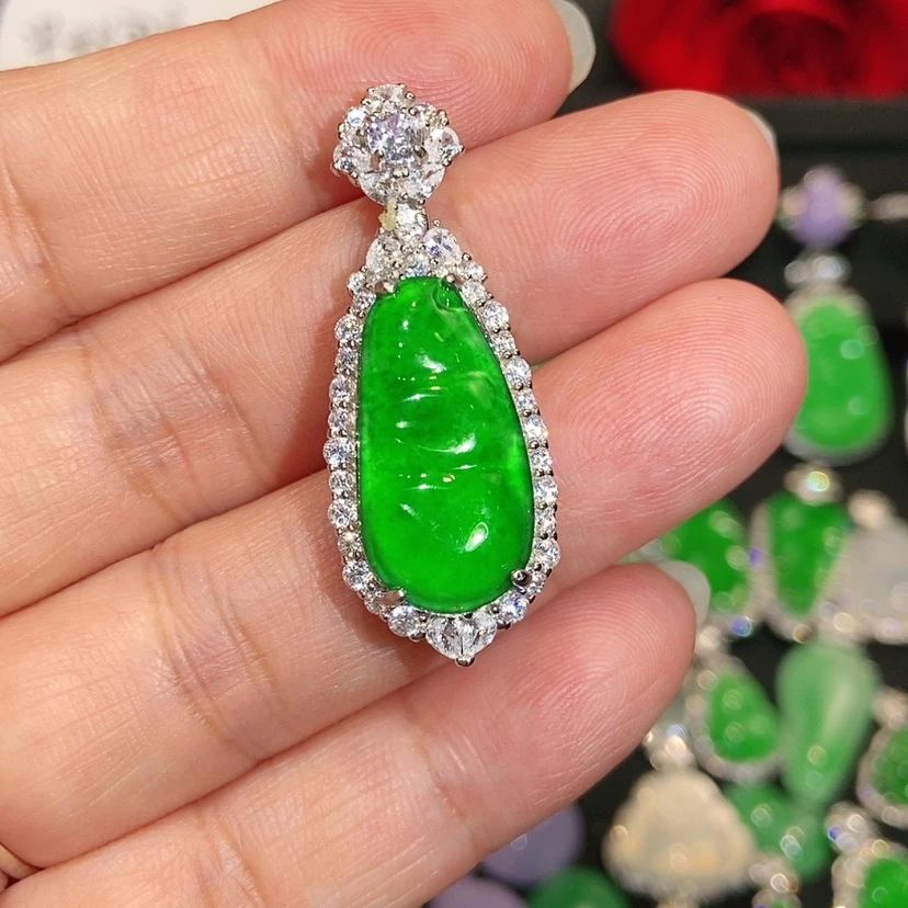 【闪购商品】颈饰未镶嵌翡翠天然翡翠