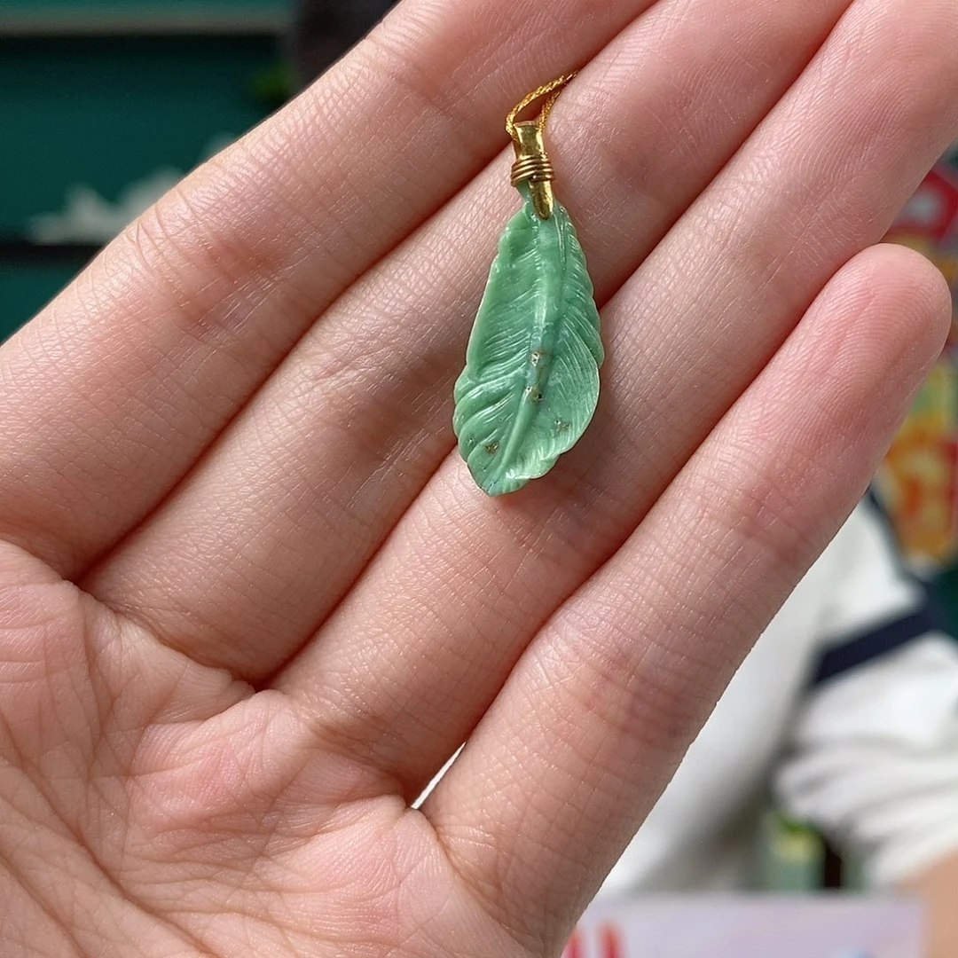 绿松石18K金镶嵌珠宝奇石