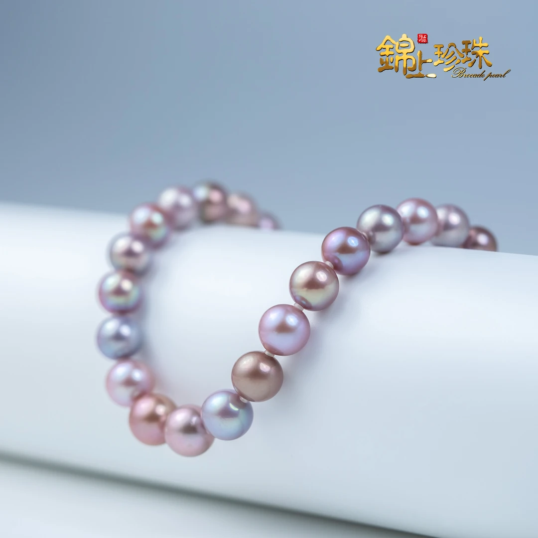 【锦上】10-13mm天然淡水有核紫珠项链（多样性发一)XZ74201XL03900