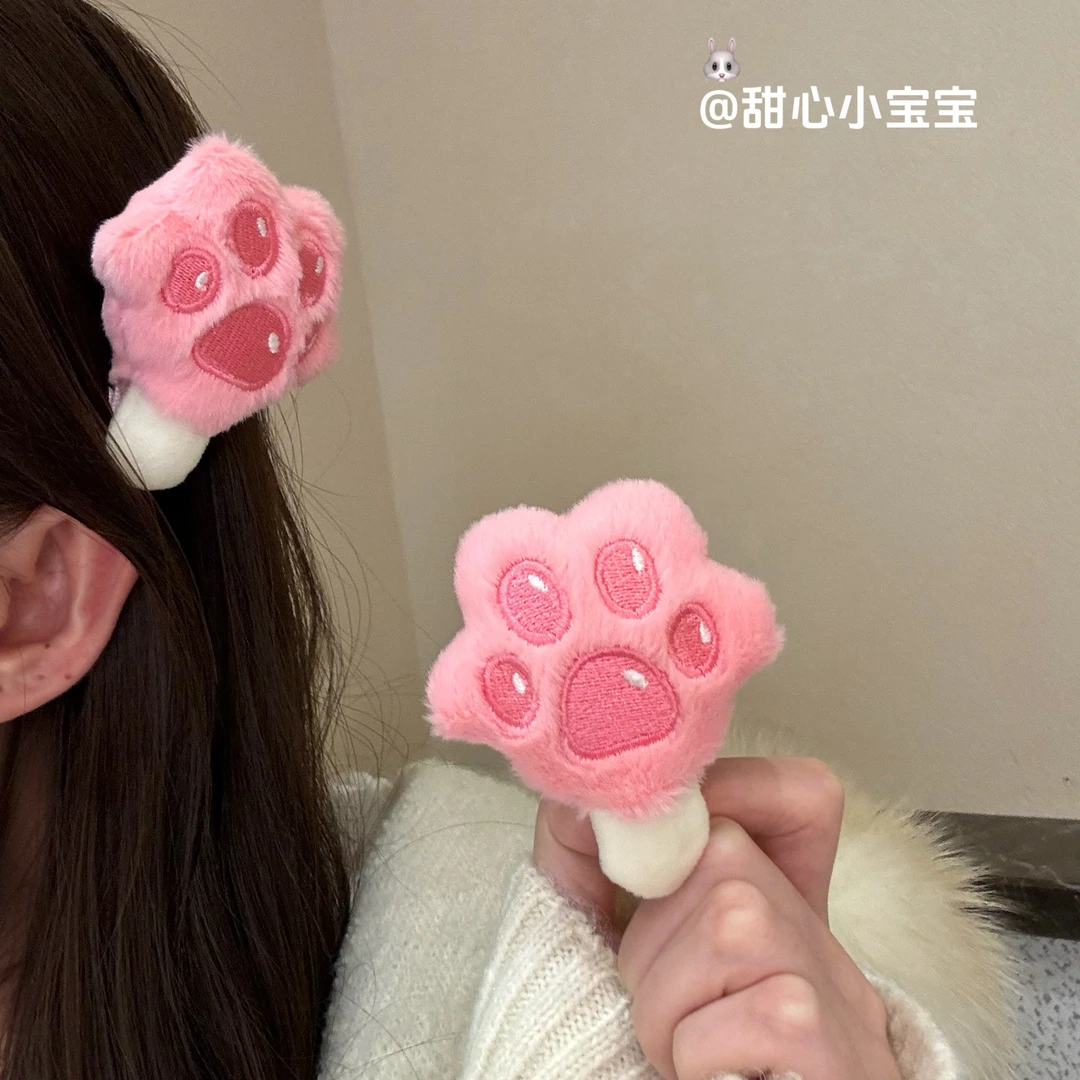 疯狂动物城周边朱迪尼克爪爪冰棍毛绒发夹可爱刘海侧边夹