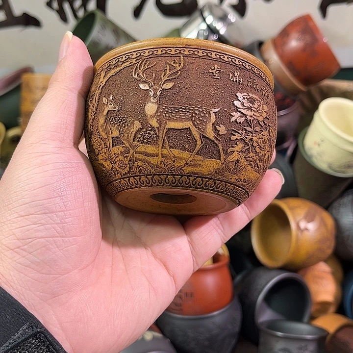 茶杯紫砂全手工紫砂主人杯