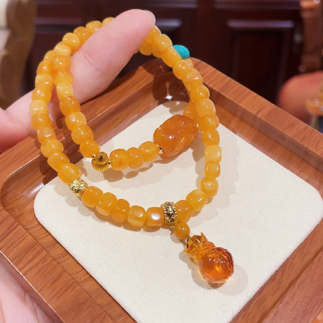 蜜蜡未镶嵌手串手串