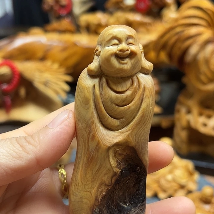 柏木太行崖柏手把摆件