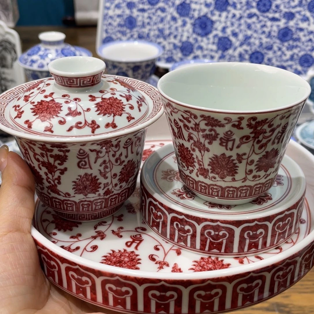 盖碗陶瓷景德镇陶瓷工厂福利价