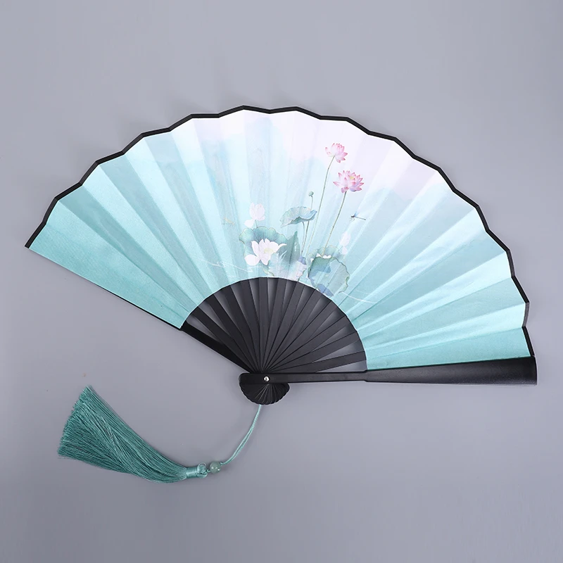 8寸古风扇子折扇中国风双面绢布男女汉服折叠舞蹈随身便携礼品扇