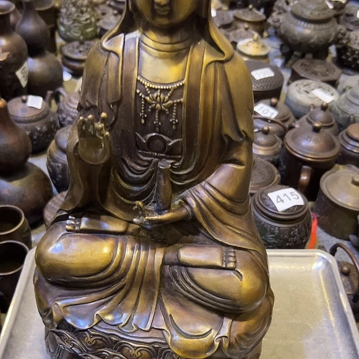 老***艺黄铜摆件，文房摆件