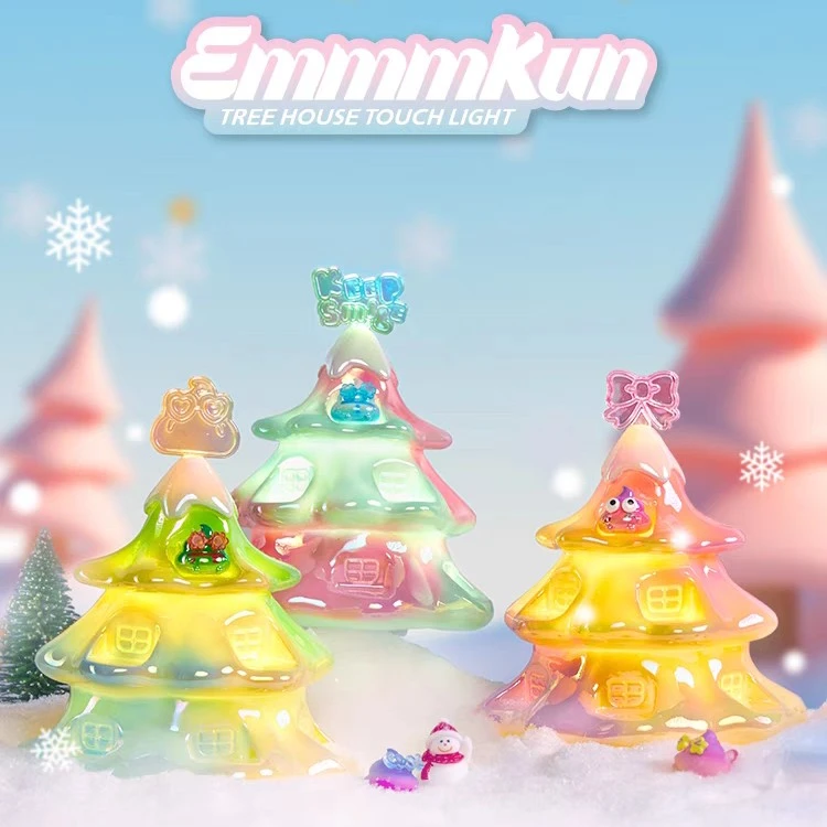 【拆盒】Emmm君树屋拍拍灯盲盒圣诞树小夜灯公仔手办礼物氛围灯