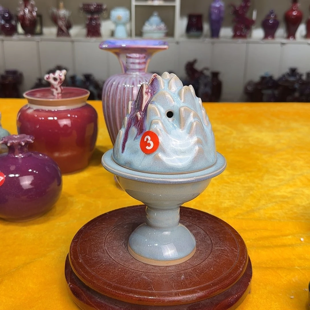 摆件陶郑家钧窑摆件