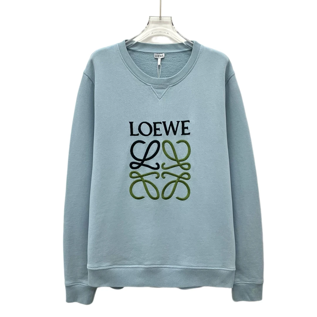 95新 LOEWE/罗意威  KW0345  logo字母刺绣卫衣 XL码