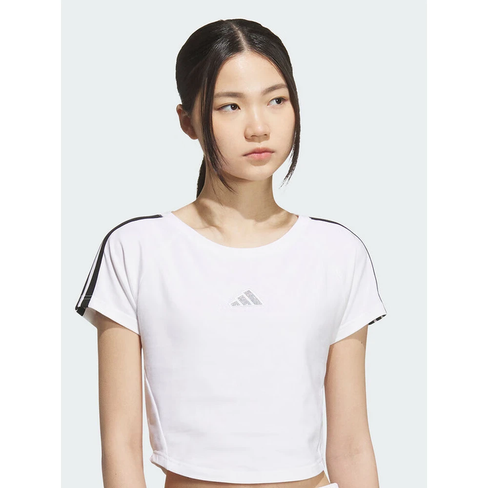 adidas/阿迪达斯【流光风】女款夏季短袖透气圆领休闲T恤 KB7752