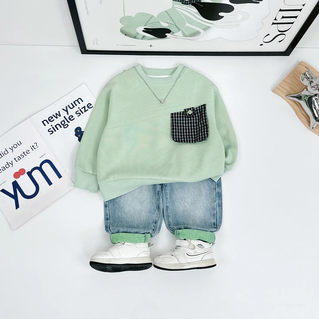 儿童卫衣长袖2025新款春装男童春秋上衣宽松 WGCY002悠悠童话童装