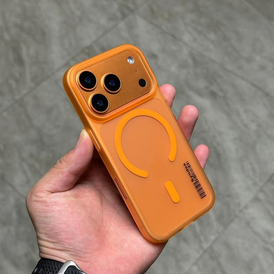 肤感磁吸适用苹果17promax手机壳超薄iphone16/15防摔17pro高级感