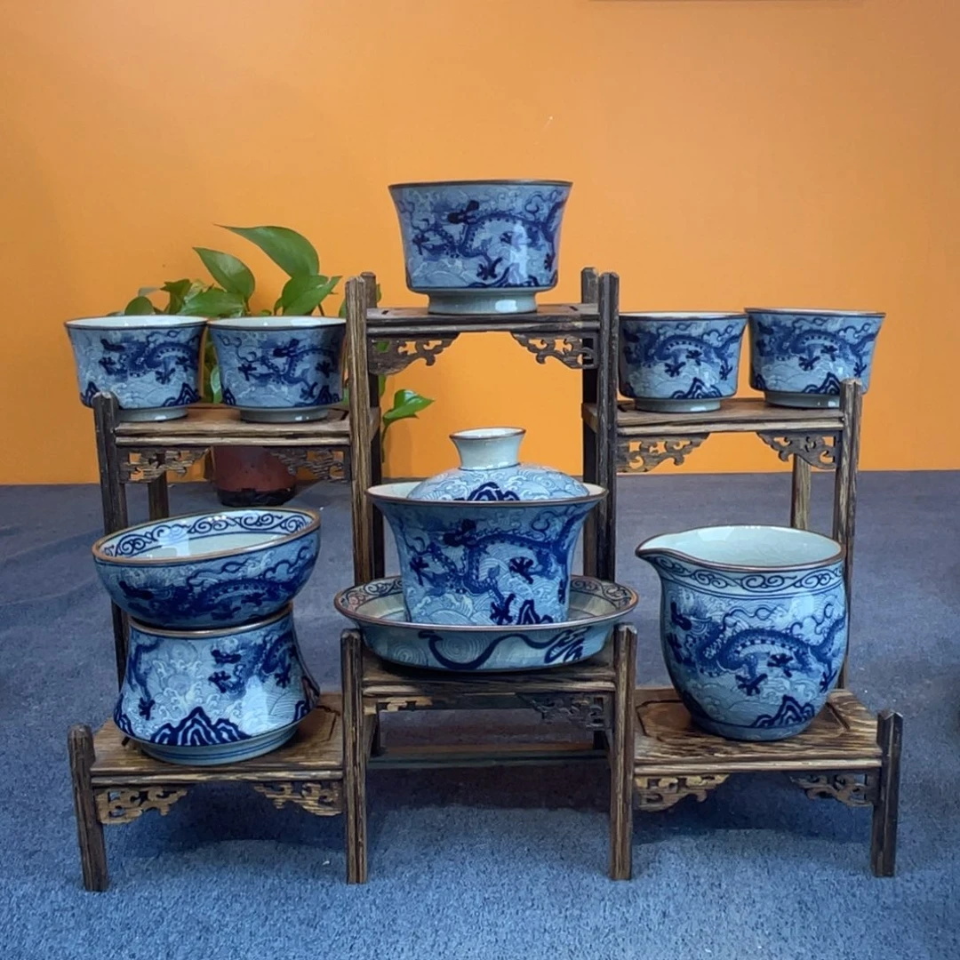 天**城景德镇陶瓷八件套