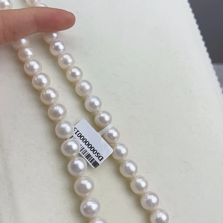 淡水珍珠银S925镶嵌颈饰➕10-11澳白光