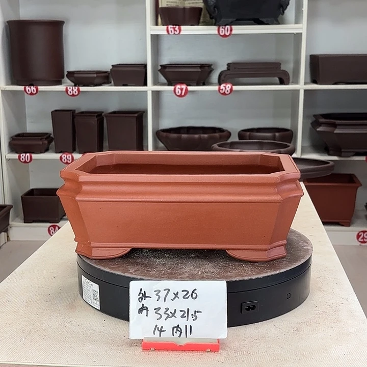 紫砂花盆大切角小