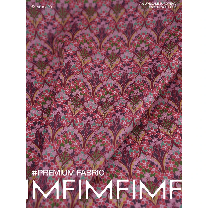 龙船花C 英国品牌LIBERTY tana Lawn长绒棉布 幅宽136CM