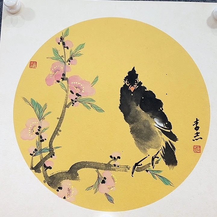 国画知鱼之乐纯手绘