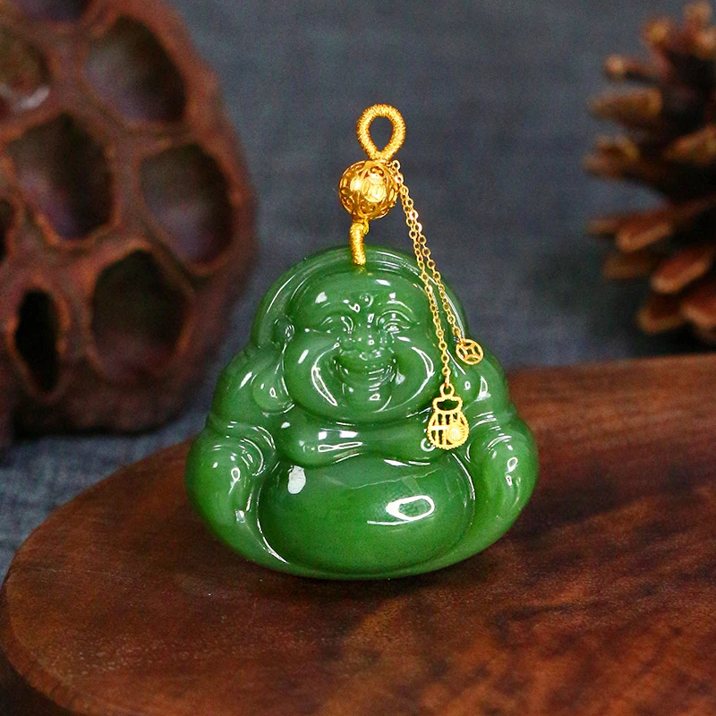 和田玉吊坠佛公【6098D】