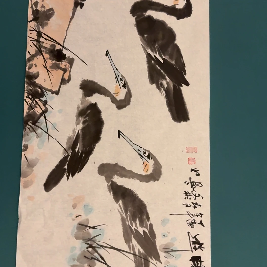国画溥老师老师作品画作
