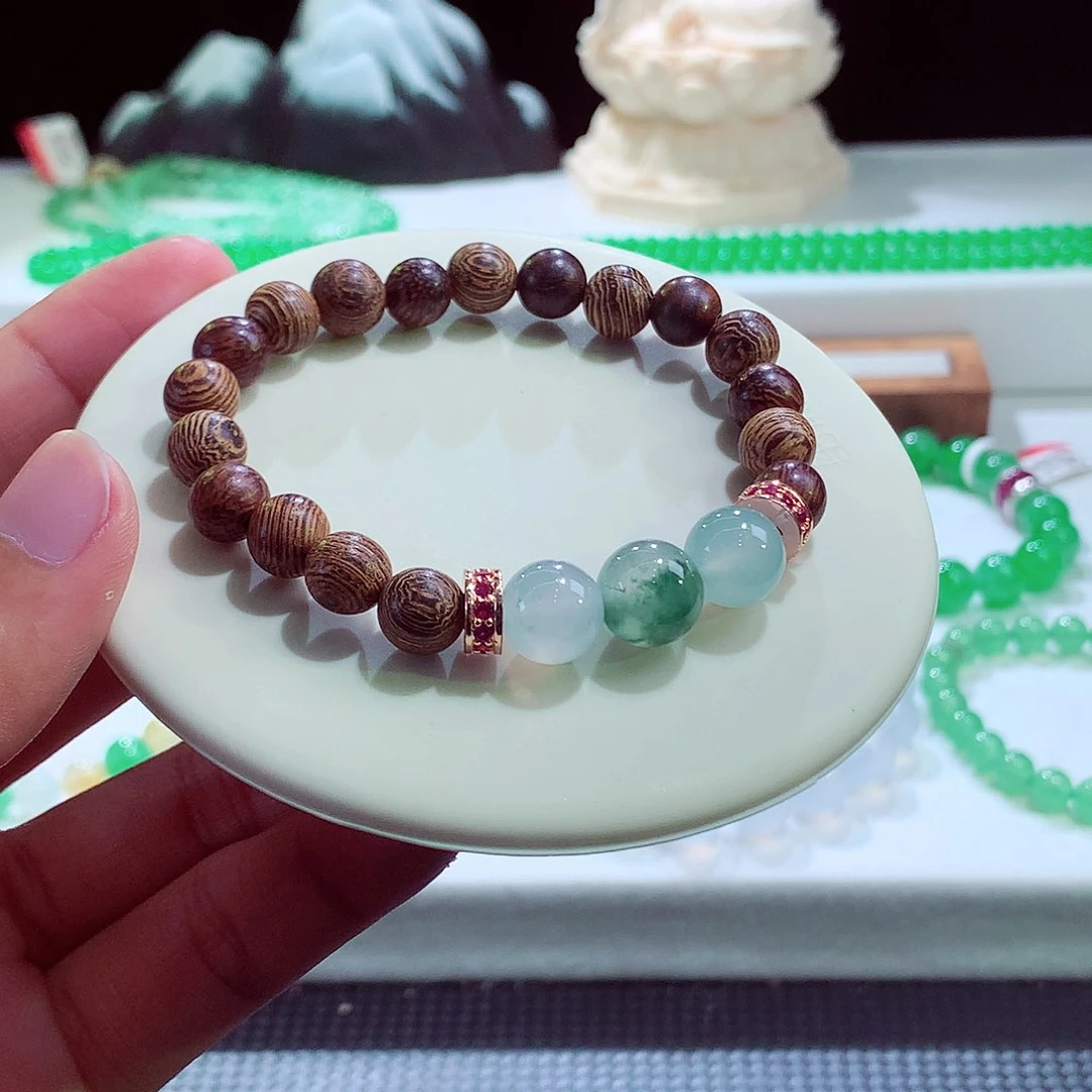 未镶嵌手链翡翠卡10