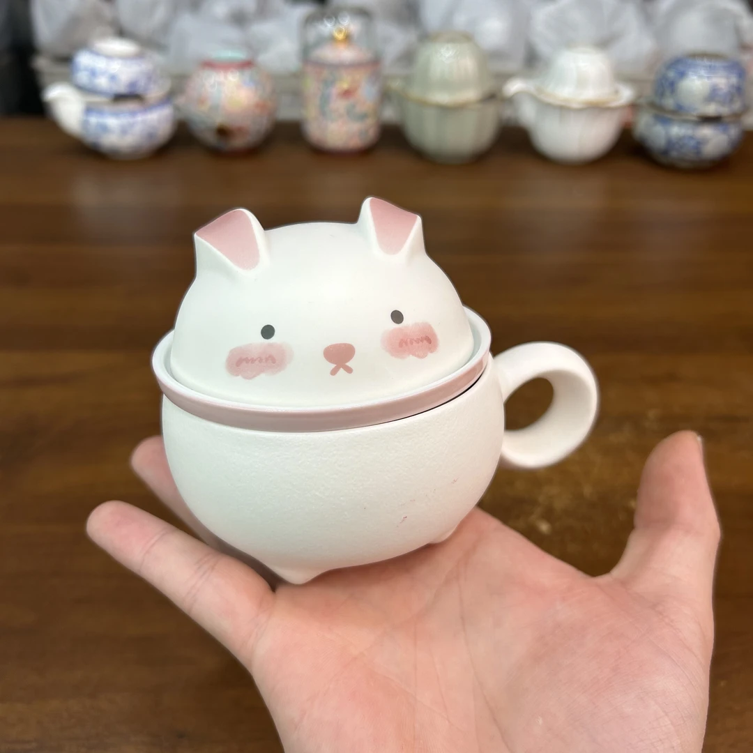 g476-小兔兔喝茶杯