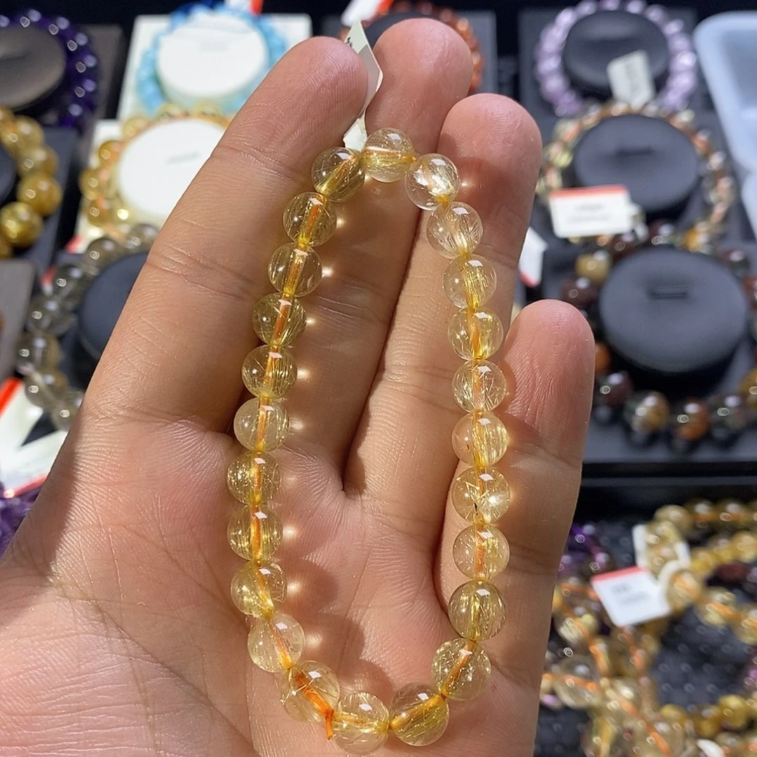 未镶嵌手链水晶金发晶