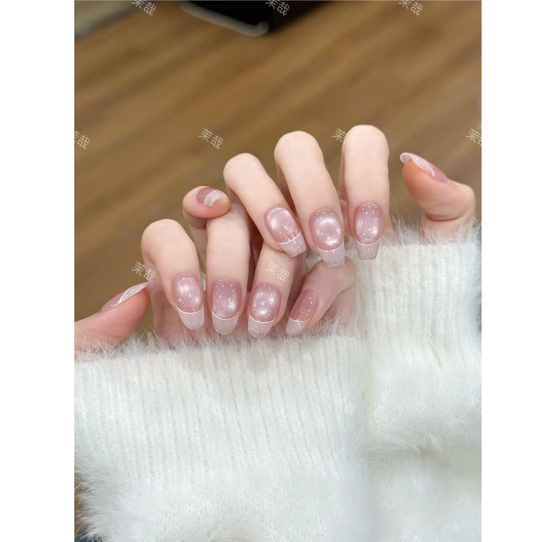 茉哉III【柔光契约】纯手工定制美甲拆卸穿戴甲A5101