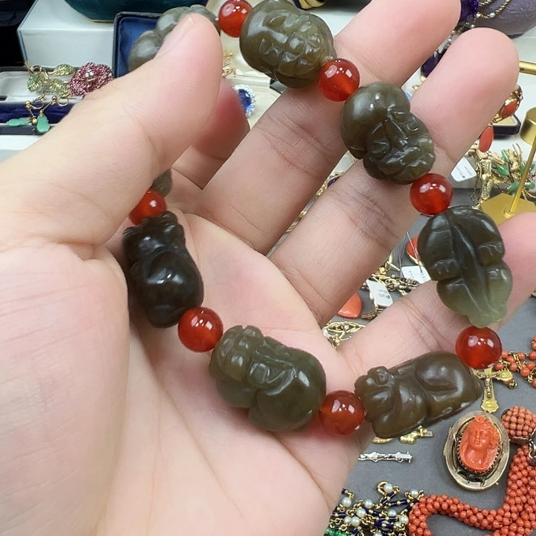 花岗石铁合金貔貅手串