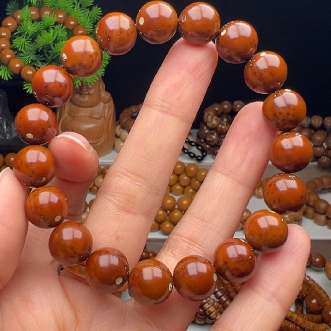 手串紫金鼠卡11.2半实心光珠