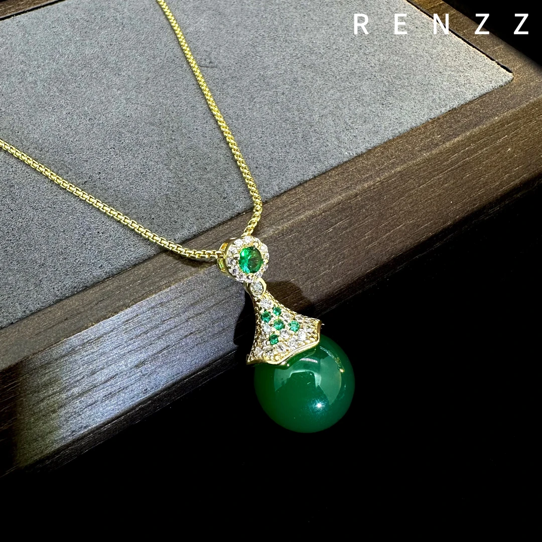 7900绿色提灯轻奢项链