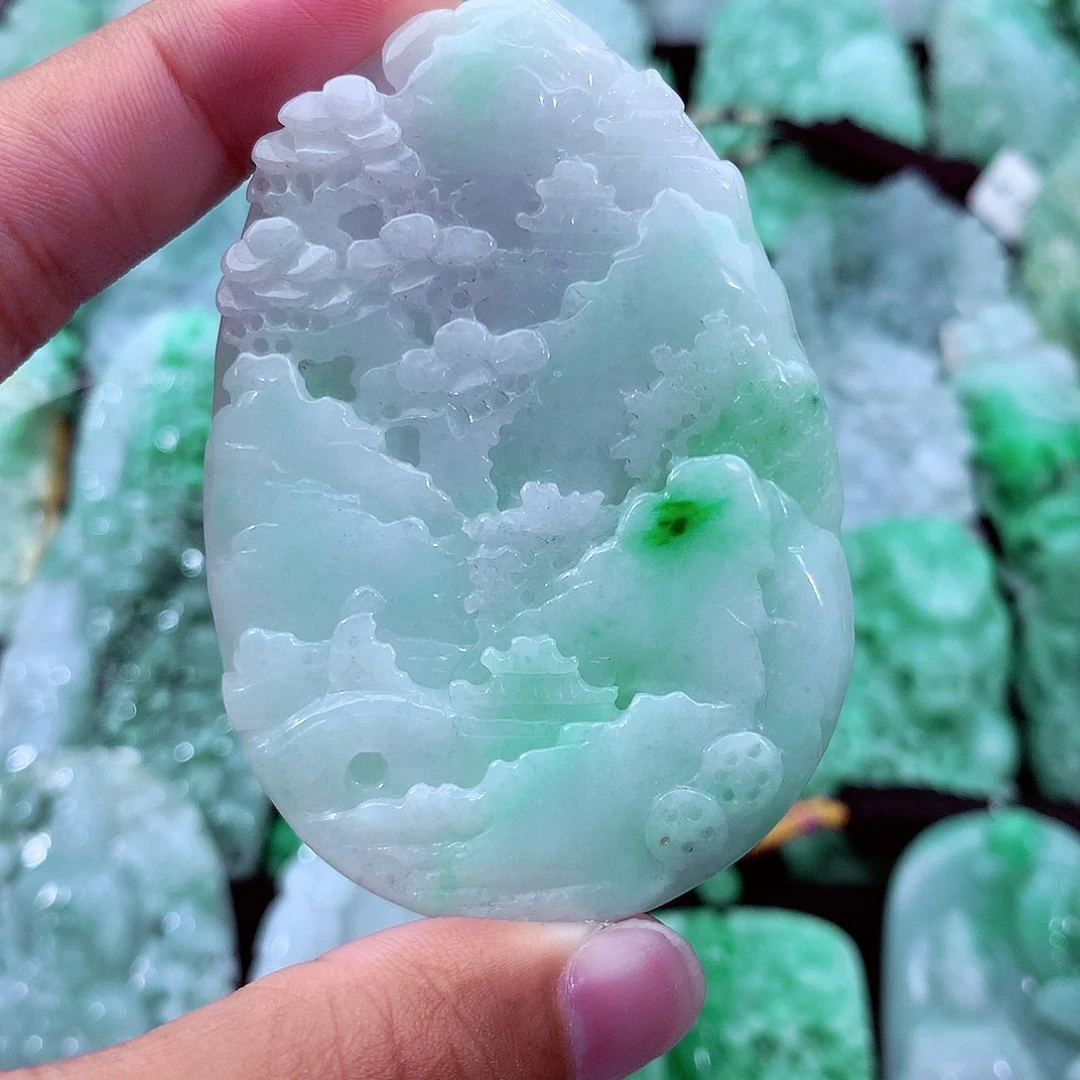 翡翠未镶嵌吊坠(不含链)